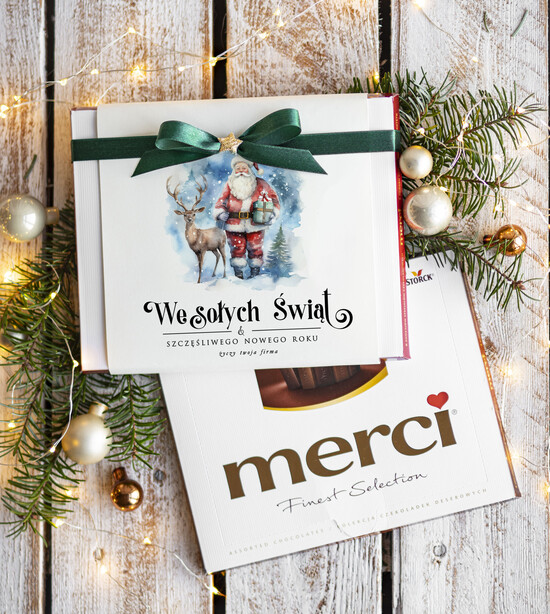 drobne prezenty dla firm CZEKOLADA/ pralinki/ bomboniery czekoladki bombonierka na prezent świąteczny z logo,  Drobne prezenty dla firm świąteczne czekoladki 11/MKJ/UMrc