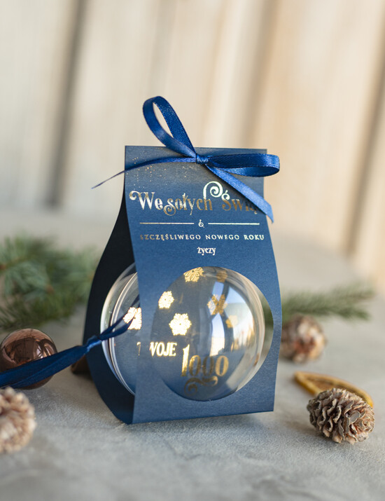 drobne prezenty dla firm Bombki ZAWIESZKI na choinkę Prezent Biznesowy Na Święta Bombka z dla firm idealny upominek B2B w opakowaniu 06/przezBomBOP/swieta