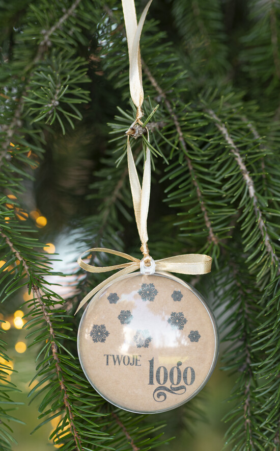 drobne prezenty dla firm Bombki ZAWIESZKI na choinkę Prezent Biznesowy Na Święta Bombka gwiazdeczki  z Logo Choinka z logo dla firm idealny upominek B2B 001/przezBomBeko/swieta