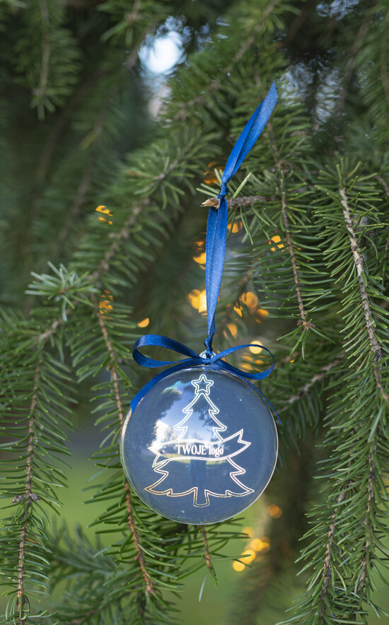 drobne prezenty dla firm Bombki ZAWIESZKI na choinkę Prezent Biznesowy Na Święta Bombka z Logo Choinka z logo dla firm idealny upominek B2B 01/przezBomB/swieta