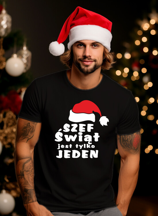 śmieszne koszulki  świąteczne - pod choinkę śmieszne koszulki na prezent dla chłopaka pod choinkę, Tshirt koszulka na prezent bożonarodzeniowy d 07/koON/koszSW