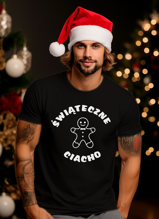 śmieszne koszulki  świąteczne - pod choinkę śmieszne koszulki na prezent dla chłopaka pod choinkę, Tshirt koszulka na prezent bożonarodzeniowy d 01/koON/koszSW