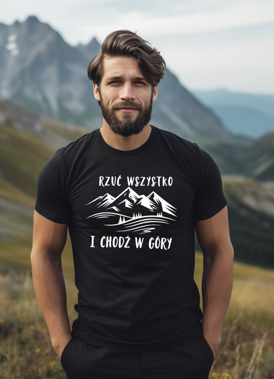 śmieszne koszulki  góry, las góry wołają koszulka na prezent dla chłopaka milosnika gór, Tshirt koszulka na prezent dla taty góro 03/t-shGóry/KoszON