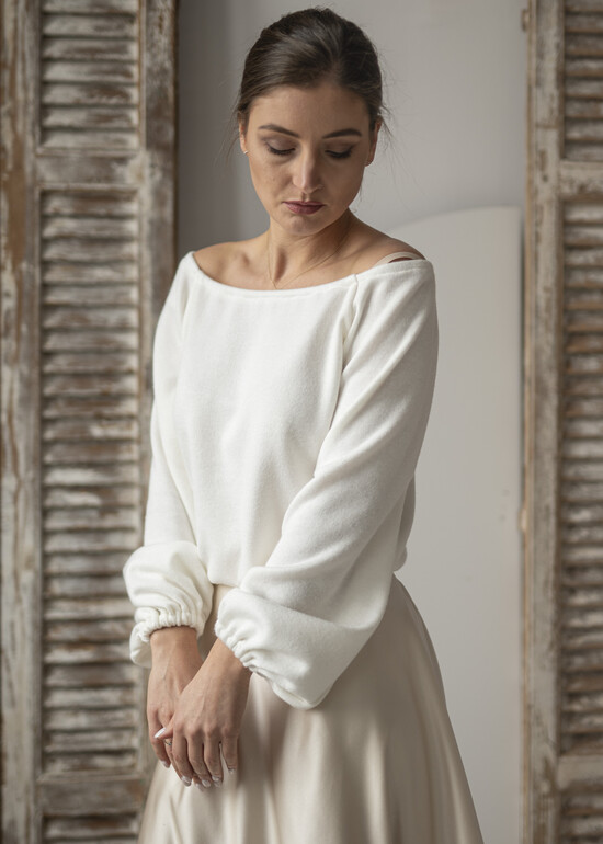 Panna Młoda Bolerka bolerka, narzutki, sweterki ślubne bolerko dla Panny Młodej, sweterkowe bolerko do sukni ślubnej, bolerko z dzianiny w kolorze e 03/BolSw/Bol