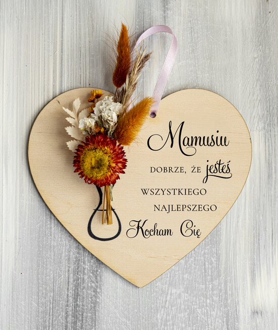 Prezenty dla Mamy kwiaty flowerboxy tabliczka z życzeniami do powieszenia na dzień Mamy prezent dla Mamy z okazji dnia Matki, kwiaty pre 05/DrFB/Mama