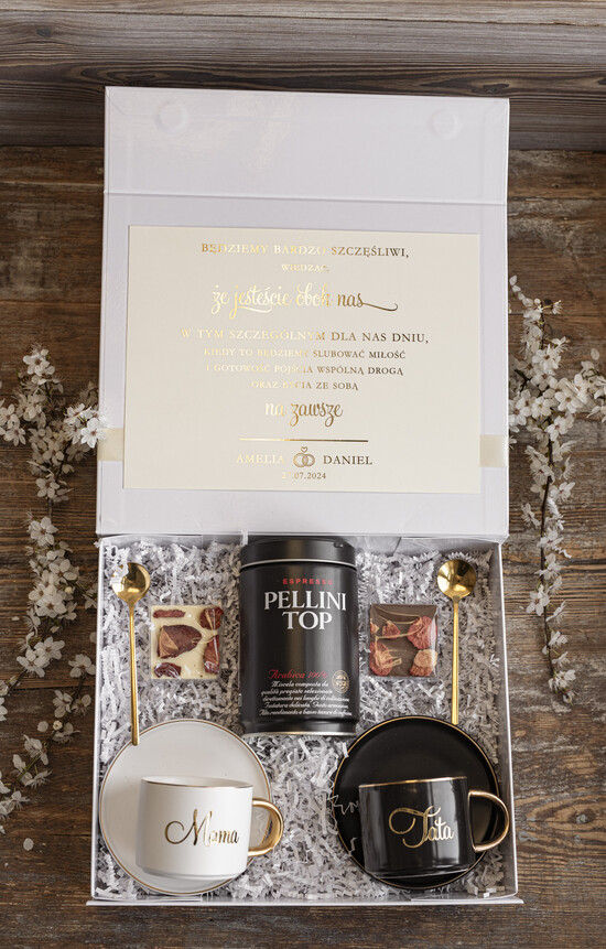 Zaproszenia dla Rodziców  zaproszenie dla Rodziców box prezentowy box prezentowy jako zaproszenie dla Rodziców, prezent i zaproszenie na ślub dla Rodziców, filiżanki  01/boxZap/Rodzice