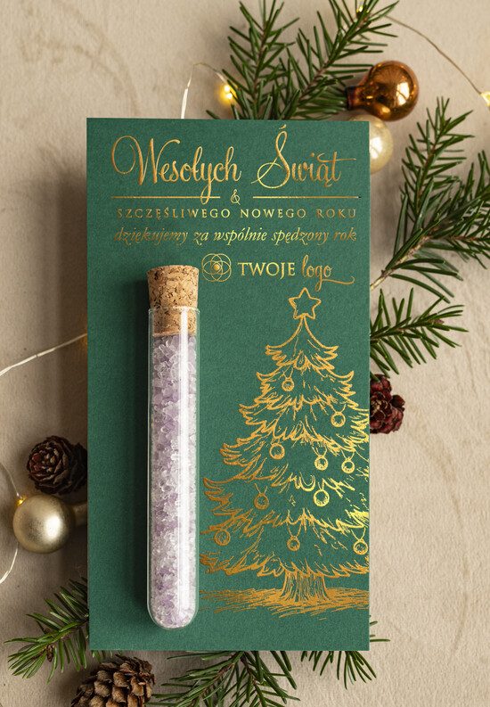 Drobne prezenty kosmetyczne Sole do kąpieli Prezenty dla klientek na święta Sole do kąpieli, drobne Upominki dla klientów salonu fryzjerskiego b 02/skfiolZL/xmasDpBty