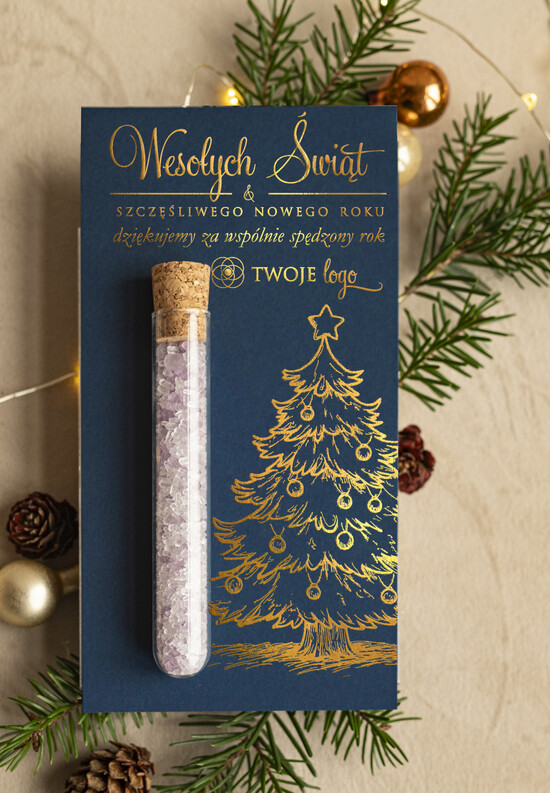 Drobne prezenty kosmetyczne Sole do kąpieli Prezenty dla klientek na święta Sole do kąpieli, drobne Upominki dla klientów salonu fryzjerskiego b 01/skfiolZL/xmasDpBty