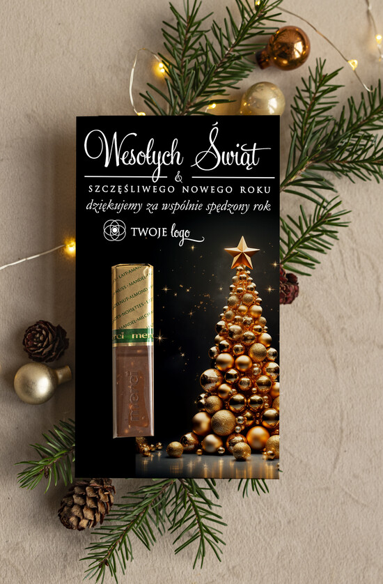 Prezenty Oferta dla Salonów BEAUTY drobne prezenty słodkości miody ciasteczka czekoladka Merci podziękowania dla klientki salonu kosmetycznego, prezent od fryzjerki dla klientek, 02/Mci/xmasDp