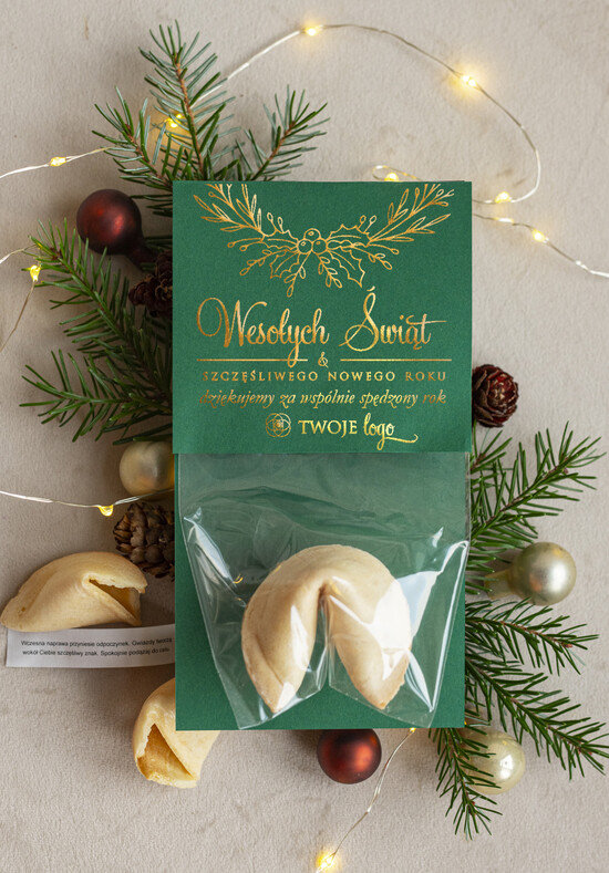 Prezenty Oferta dla Salonów BEAUTY drobne prezenty słodkości miody ciasteczka ciasteczko z wróżbą podziękowania dla klientki salonu kosmetycznego, prezent od fryzjerki dla klient 01/CtkoWDZŁ/xmasDp