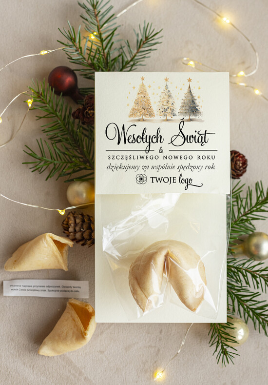 Prezenty Oferta dla Salonów BEAUTY drobne prezenty słodkości miody ciasteczka ciasteczko z wróżbą podziękowania dla klientki salonu kosmetycznego, prezent od fryzjerki dla klient 04/CtkoWD/xmasDp