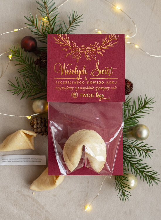 Prezenty Oferta dla Salonów BEAUTY drobne prezenty słodkości miody ciasteczka ciasteczko z wróżbą podziękowania dla klientki salonu kosmetycznego, prezent od fryzjerki dla klient 02/CtkoWDZŁ/xmasDp