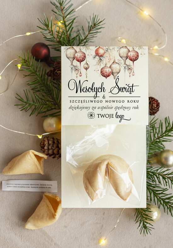 Prezenty Oferta dla Salonów BEAUTY drobne prezenty słodkości miody ciasteczka ciasteczko z wróżbą podziękowania dla klientki salonu kosmetycznego, prezent od fryzjerki dla klient 05/CtkoWD/xmasDp