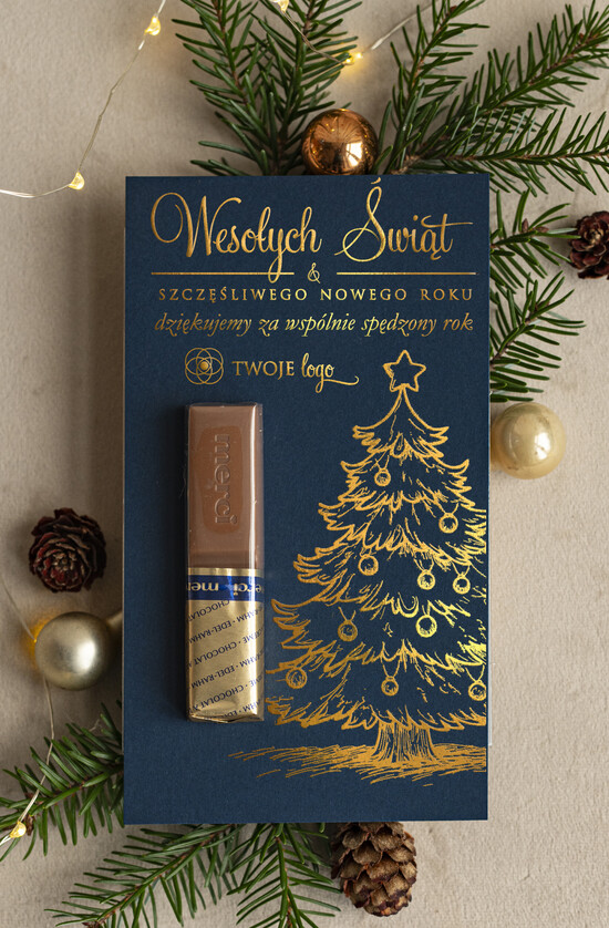 Prezenty Oferta dla Salonów BEAUTY drobne prezenty słodkości miody ciasteczka czekoladka Merci podziękowania dla klientki salonu kosmetycznego, prezent od fryzjerki dla klientek, 03/MciZŁ/xmasDp