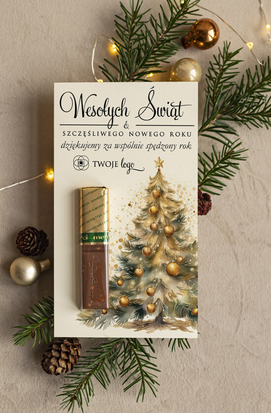 Prezenty Oferta dla Salonów BEAUTY drobne prezenty słodkości miody ciasteczka czekoladka Merci podziękowania dla klientki salonu kosmetycznego, prezent od fryzjerki dla klientek, 03/Mci/xmasDp