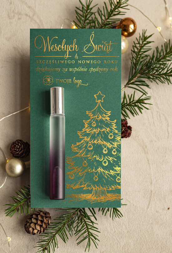 Drobne prezenty kosmetyczne roller perfumowany Roller perfumowany podziękowania dla klientki, prezent od stylistki rzęs dla klientek, upominek  boż 03/RllZŁ/xmasDpBty