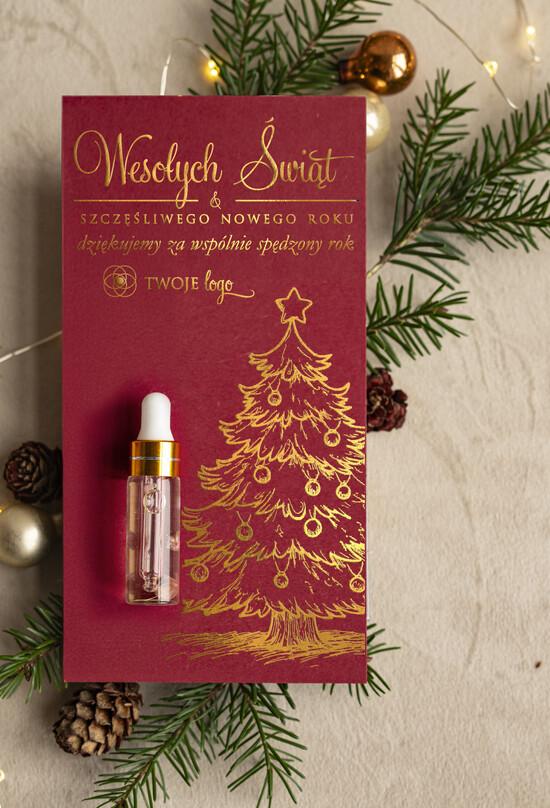 Drobne prezenty kosmetyczne olejek do paznokci  olejek do paznokci podziękowania dla klientki prezent od stylistki dla klientek, upominek  bożonarod 02/olpazZŁ/xmasDpBty