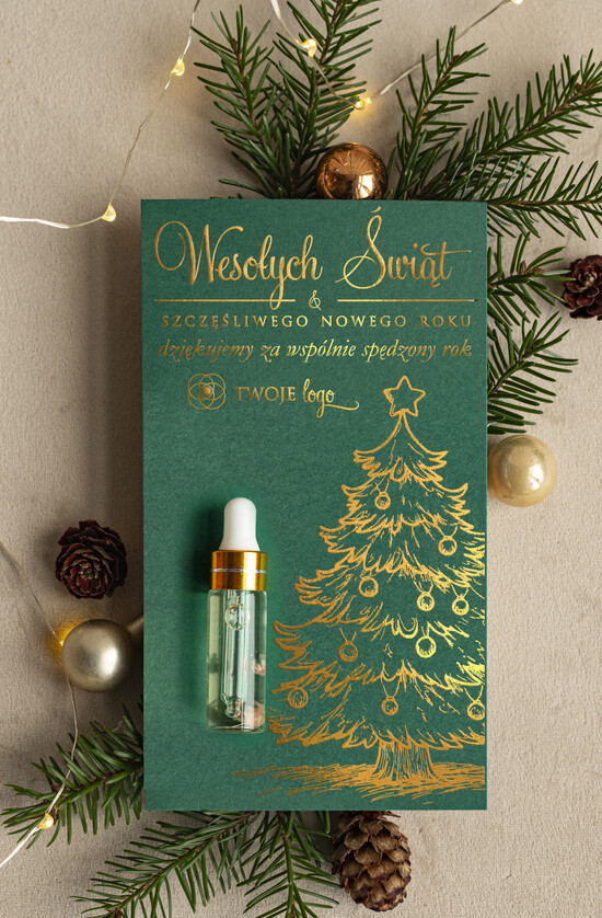 Drobne prezenty kosmetyczne olejek do paznokci  olejek do paznokci podziękowania dla klientki prezent od stylistki dla klientek, upominek  bożonarod 01/olpazZŁ/xmasDpBty