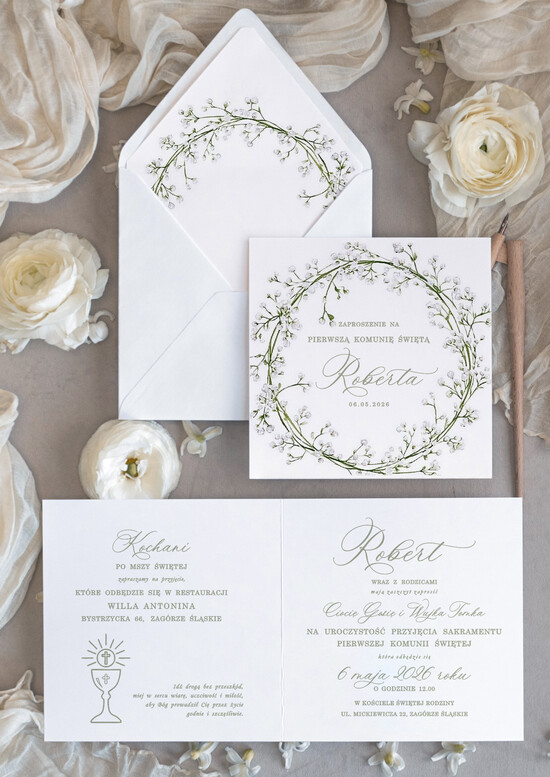 Zaproszenia na Komunię dla Chłopca chłopiec personalizowane zaproszenia Komunijne proste zaproszenie na komunię dla chłopca zaproszenia na komun 02/sklCh/Komunia