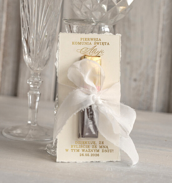 Podziękowania dla gości na komunii podziękowania dla gości prezenciki dla gości komunijnych, czekoladki merci prezenty dla gości Komunijnych, upominki komunijn 01/czekoWsLam/KomMg