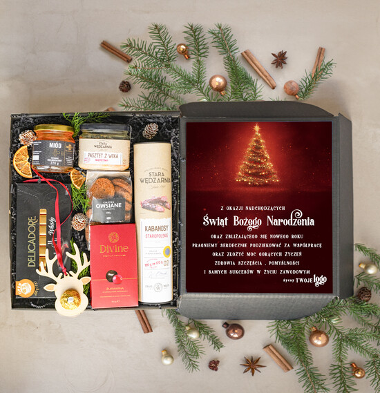 Prezenty oferta dla Firm Premium selection wytrwane kosze prezentowe dla firm, prezenty biznesowe z logo męskie, upominki Premium na święta dla 06/BoxWytrawny/swieta