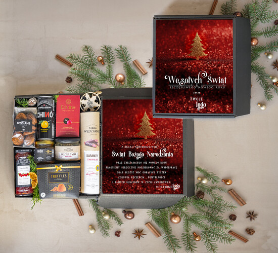 Prezenty oferta dla Firm Premium selection wytrwane kosze prezentowe dla firm, prezenty biznesowe z logo męskie, upominki Premium na święta dla 02/BoxWytrawny/swieta