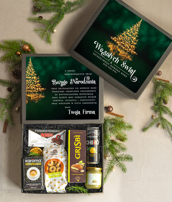 Prezenty oferta dla Firm Premium selection  prezenty biznesowe dla firm włoskie smaki, Gusto Italiano upominki na święta dla pracowników,  boxy 01/BoxDIT/swieta
