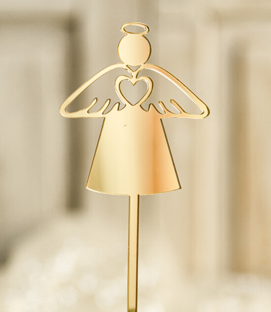 Dodatki dekoracje na komunię  Topper na tort Złoty topper na tort komunijny Idealna dekoracja na Pierwszą Komunię Świętą, dostępna w różnych styl 01/ZŁT/KomTopper