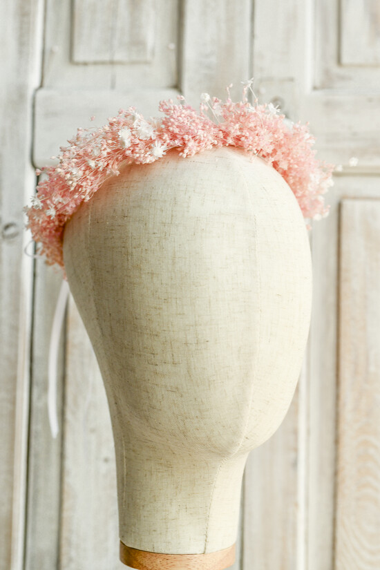 Dodatki dekoracje na komunię  wianki Wianki komunijne – lekkie, wygodne i ręcznie wykonane. Delikatne kwiaty idealnie dopełnią stylizację 08/wianek/KomWian