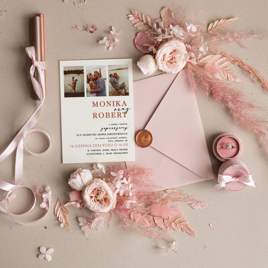 Zaproszenia ślubne Ze zdjęciem  modne zaproszenia na ślub, ze zdjęciem dla gości na pamiątkę, zaproszenia ślubne ze zdjęciem2
