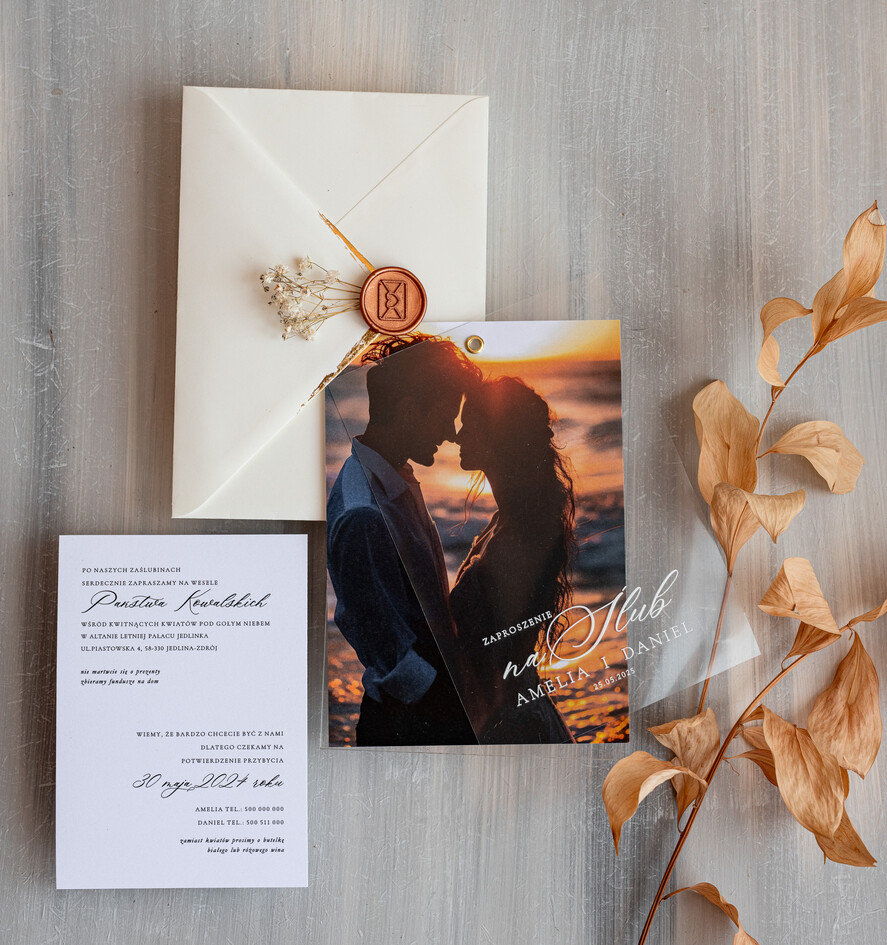 Zaproszenia ślubne Ze zdjęciem  zaproszenia ślubne ze zdjęciem, eleganckie zaproszenie na ślub i wesele ze zdjęciem, zdjęcie Pary Młodej na zaproszeniach ślubnych2