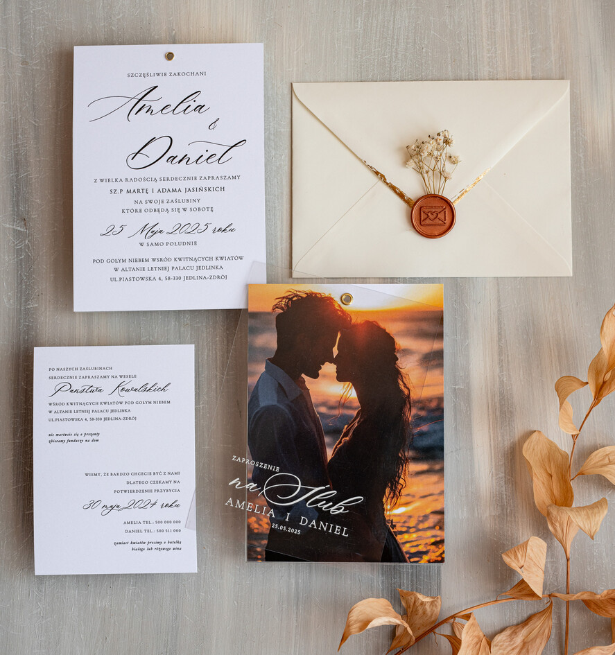 Zaproszenia ślubne Ze zdjęciem  zaproszenia ślubne ze zdjęciem, eleganckie zaproszenie na ślub i wesele ze zdjęciem, zdjęcie Pary Młodej na zaproszeniach ślubnych7