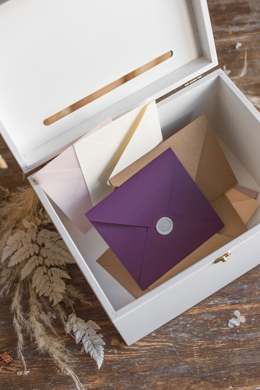 Pudełko na koperty  DREWNIANE pudelko skrzynka na koperty ślubne drewniana idealna na rustykane wesele drewniane białe pudełko na koperty5