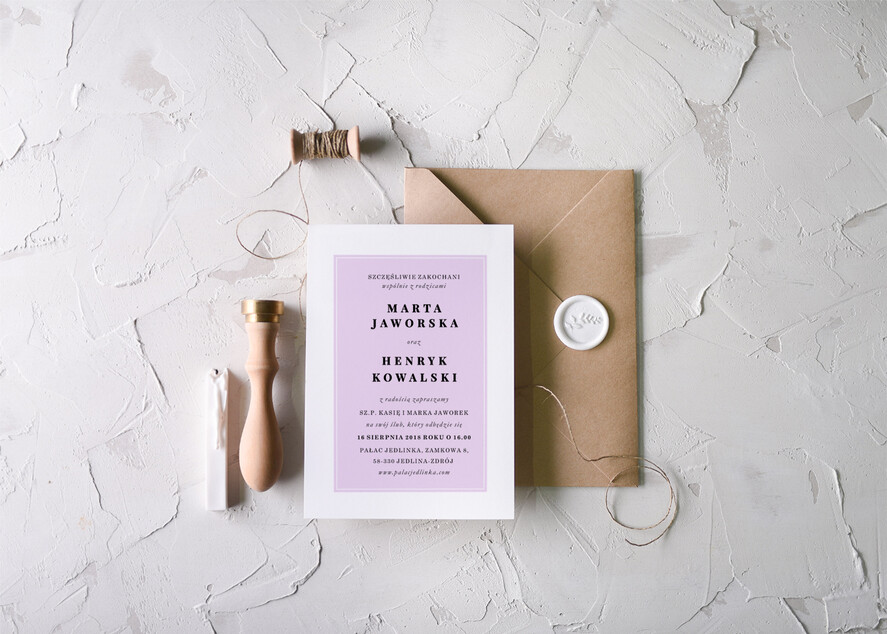 Zaproszenia ślubne Natura wyjątkowe zaproszenia weselne inspirowane malarstwem  8