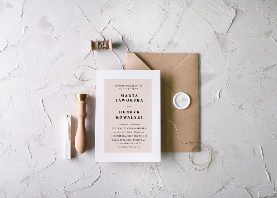 Zaproszenia ślubne Natura modne zaproszenia ślubne z kwiatowym wzorem 6