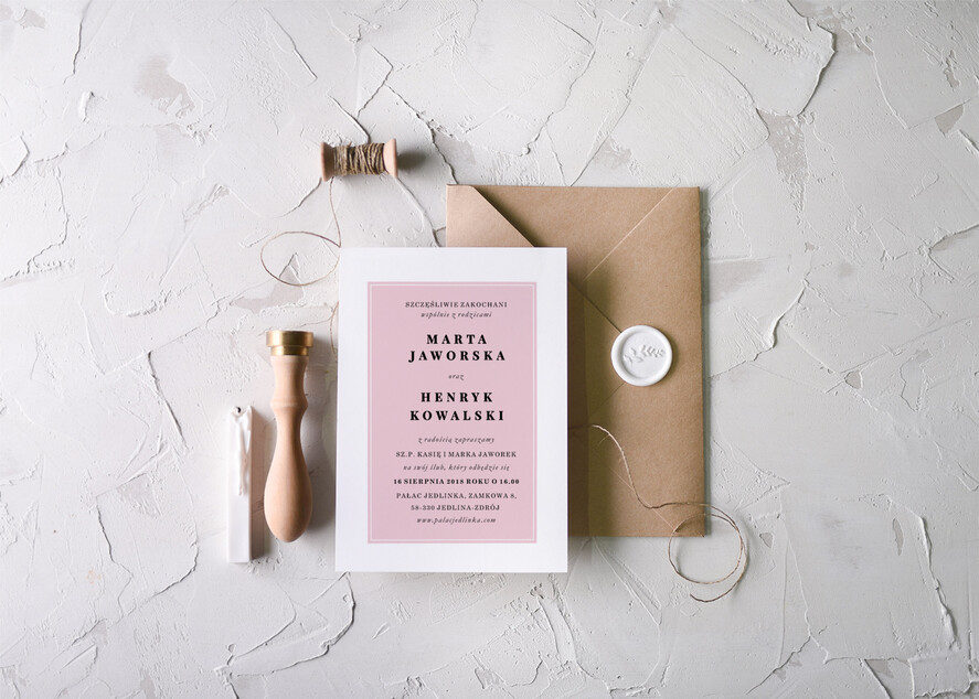 Zaproszenia ślubne Natura Proste Zaproszenia Ślubne Niezapominajki Zaproszenia na Ślub Minimalistyczne Zaproszenie na Ślub7