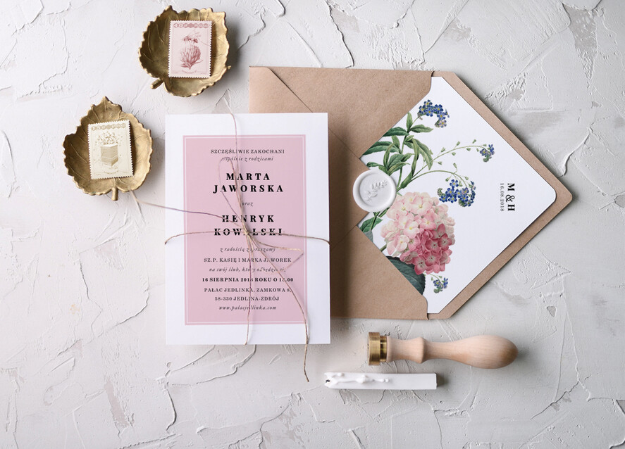 Zaproszenia ślubne Natura Proste Zaproszenia Ślubne Niezapominajki Zaproszenia na Ślub Minimalistyczne Zaproszenie na Ślub0