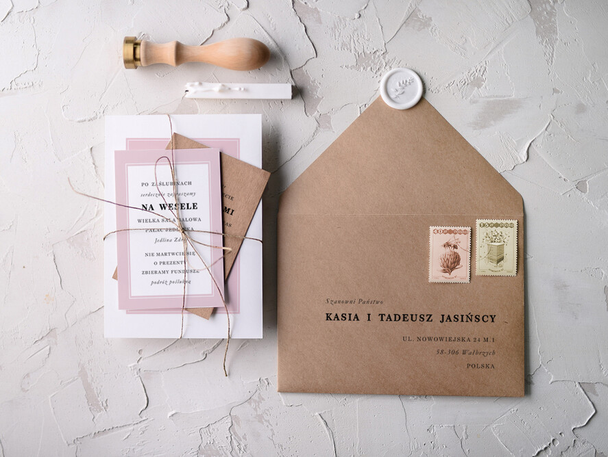 Zaproszenia ślubne Natura nowoczesne zaproszenia na ślub inspirowane naturą3