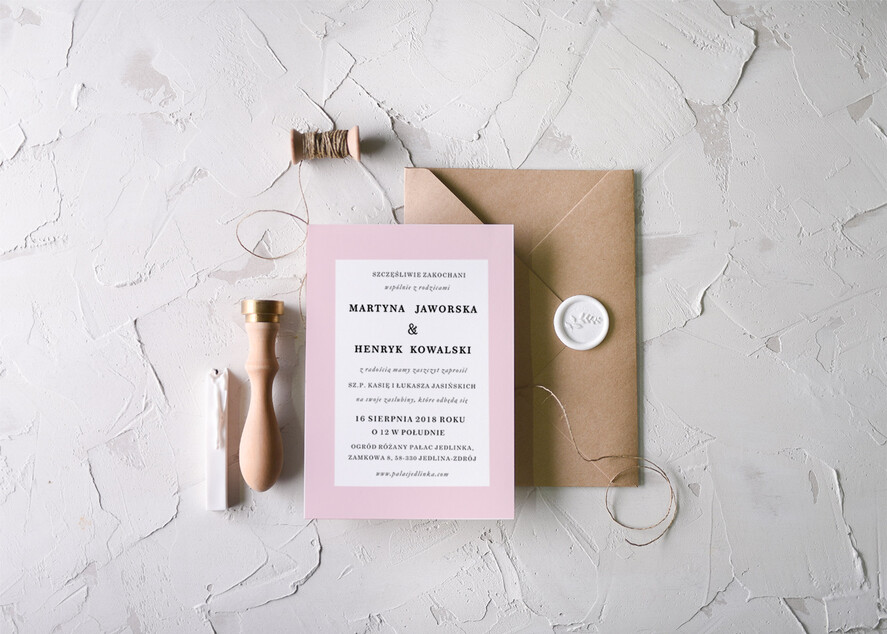 Zaproszenia ślubne Natura nowoczesne zaproszenia na ślub, boho rustykalne zaproszenie na ślub3