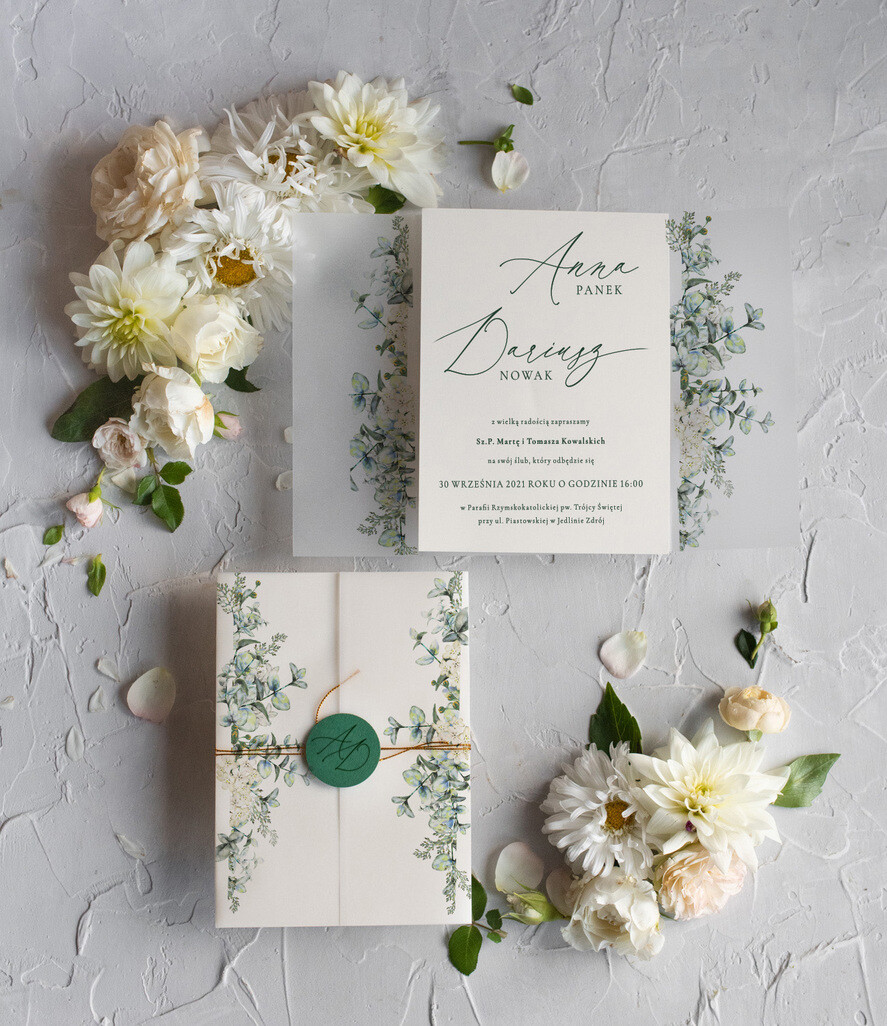 Zaproszenia ślubne Natura orginalne zaproszenia ślubne, w stylu boho idealne na rustykalne wesele5