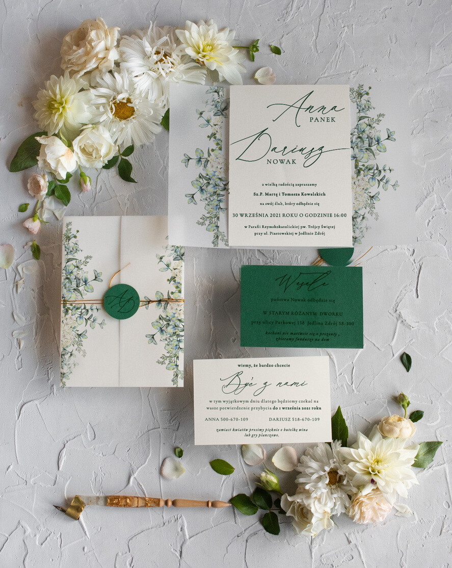 Zaproszenia ślubne Natura orginalne zaproszenia ślubne, w stylu boho idealne na rustykalne wesele3