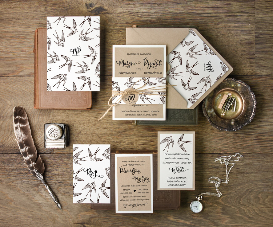 Zaproszenia ślubne Natura unikatowe zaproszenia ślubne inspirowane naturą  1