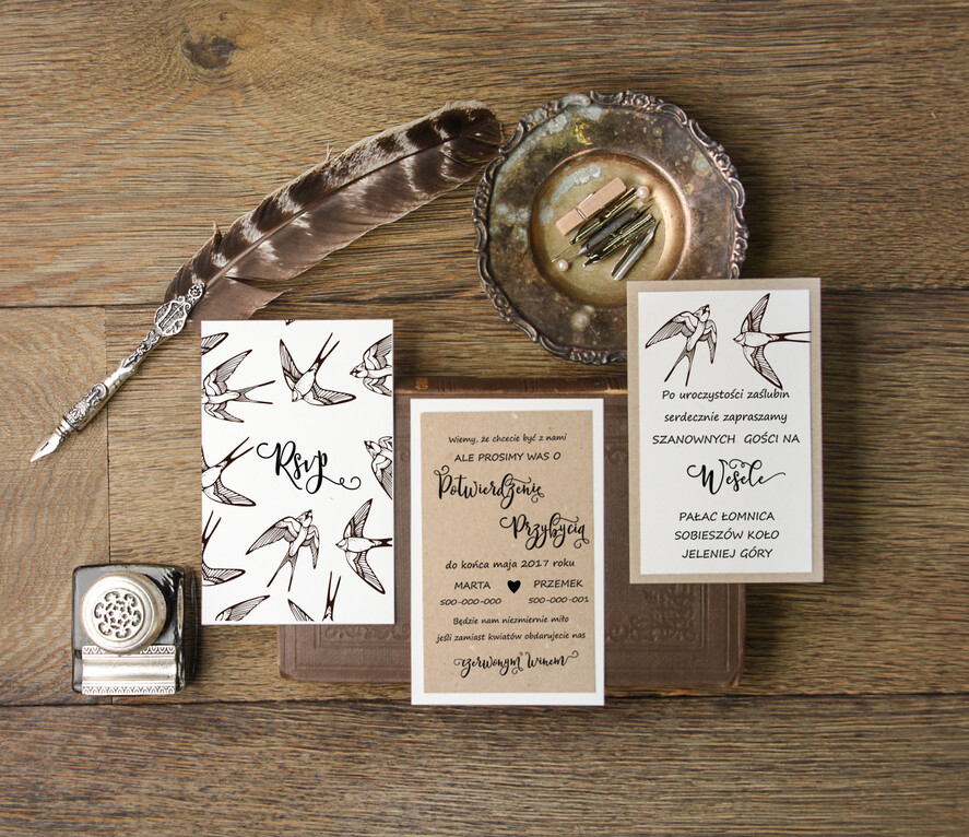 Zaproszenia ślubne Natura unikatowe zaproszenia ślubne inspirowane naturą  3