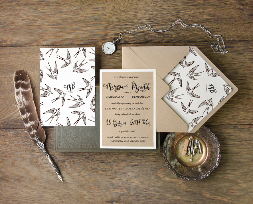 Zaproszenia ślubne Natura unikatowe zaproszenia ślubne inspirowane naturą  4