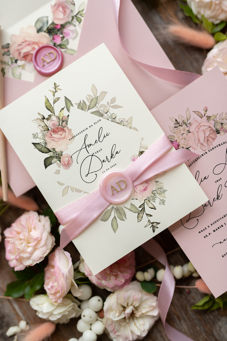 Zaproszenia ślubne Natura eleganckie zaproszenia na ślub idealne na letnie uroczystościi2