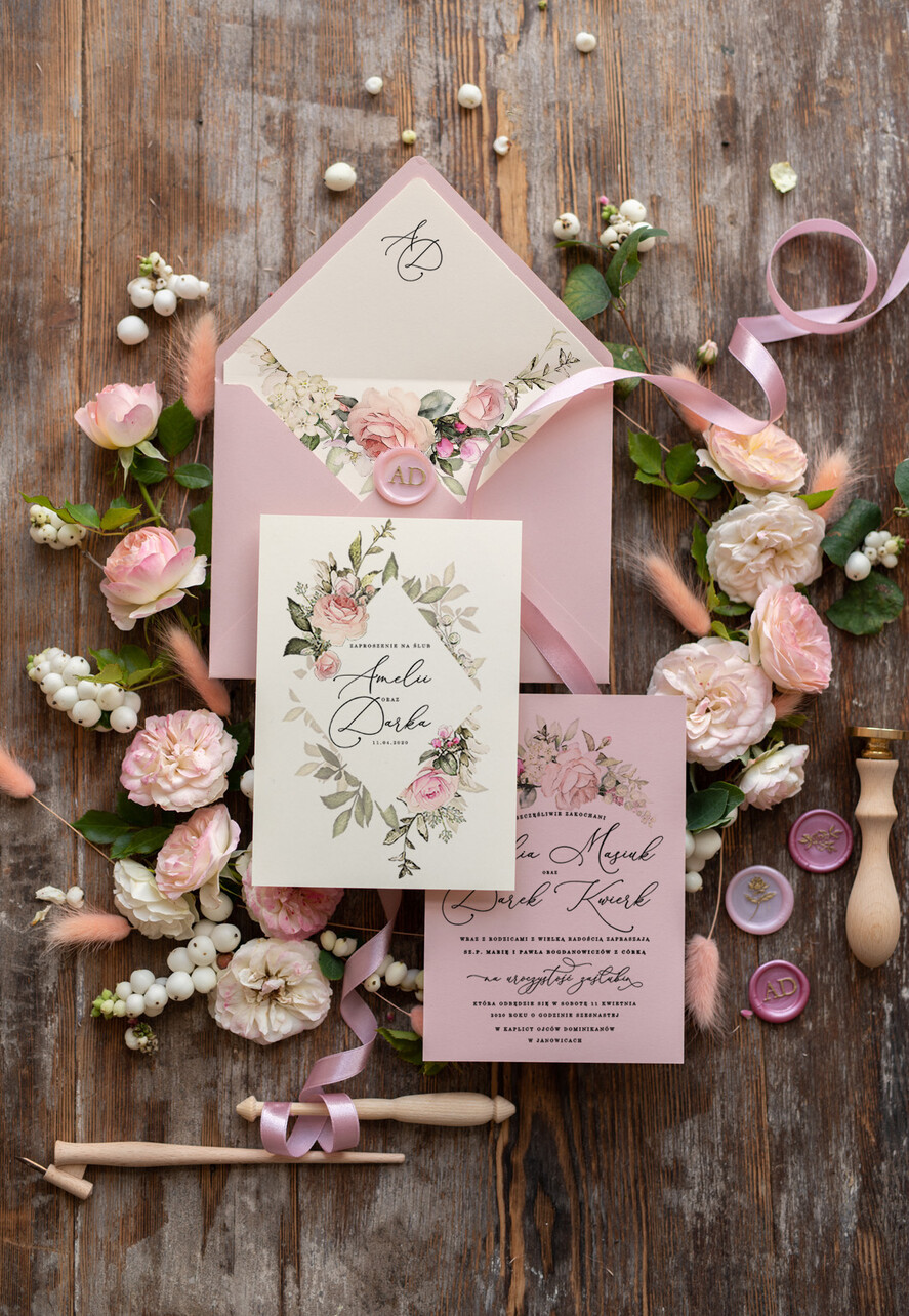 Zaproszenia ślubne Natura eleganckie zaproszenia na ślub idealne na letnie uroczystościi4