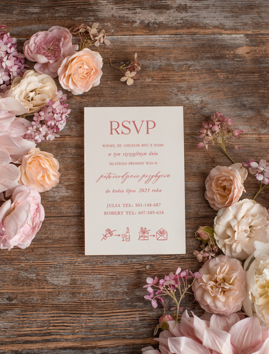 Zaproszenia ślubne Natura Proste Boho Zaproszenia Ślubne Peonie  Minimalistyczne Zaproszenia na Ślub Delikatne Zaproszenie Ślubne9