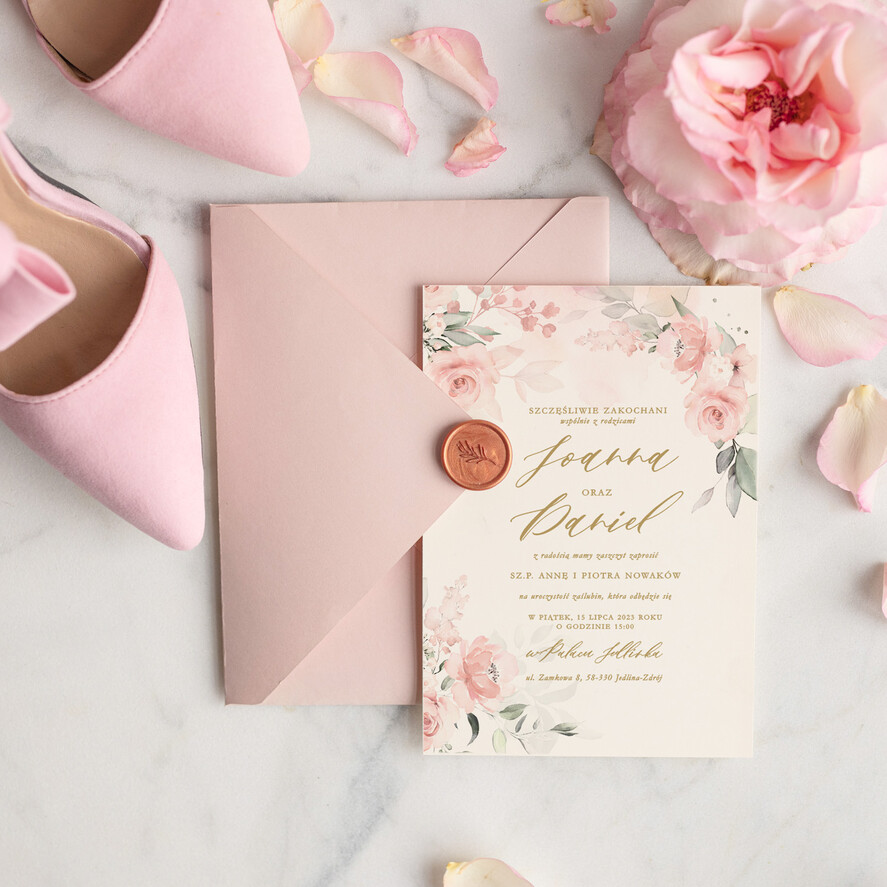 Zaproszenia ślubne Natura Proste Kremowe Zaproszenia Ślubne Boho  Minimalistyczne Zaproszenia na Ślub Delikatne Zaproszenie Ślubne3