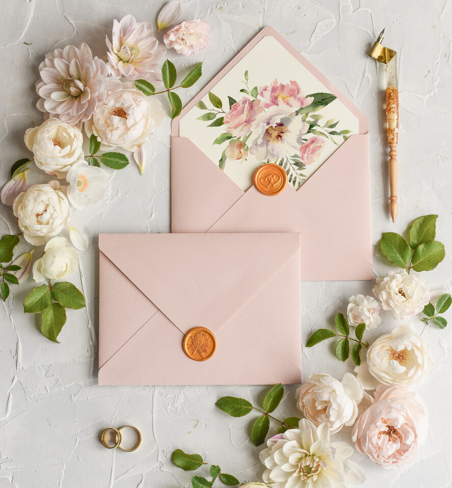 Zaproszenia ślubne Natura Proste Boho Zaproszenia Ślubne Kwiaty Róże  Minimalistyczne Zaproszenia na Ślub Delikatne Zaproszenie Ślubne4