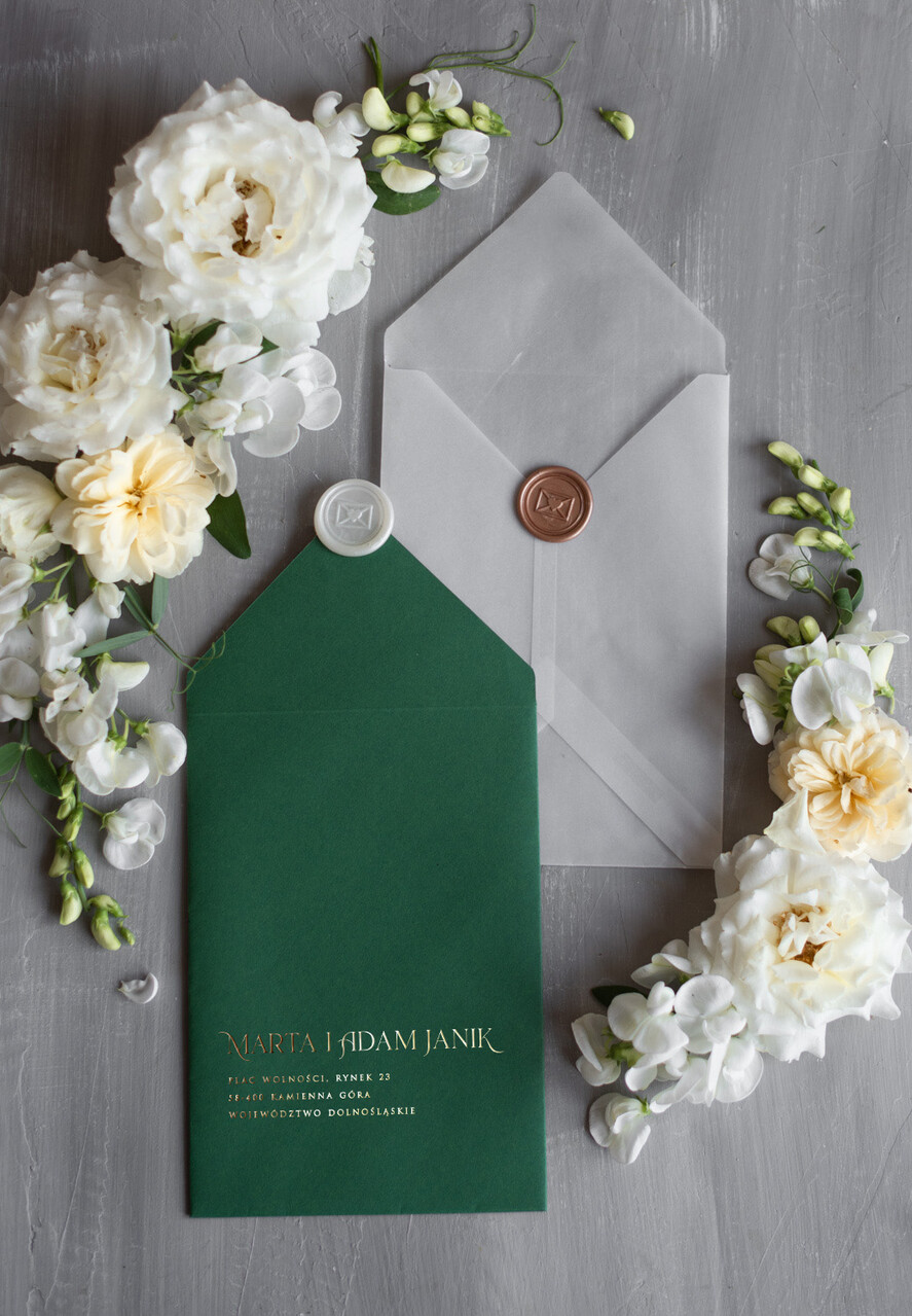 Zaproszenia ślubne Natura Złocone Eukaliptus Zaproszenia Ślubne Zieleń i Złoto  Zaproszenia na Ślub Delikatne Zaproszenie Ślubne Zielone Eukaliptus 14